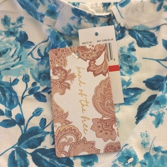 Band of the Free Ithaca Blue & White Floral Print Mini dress Size XS - Picture 10 of 12